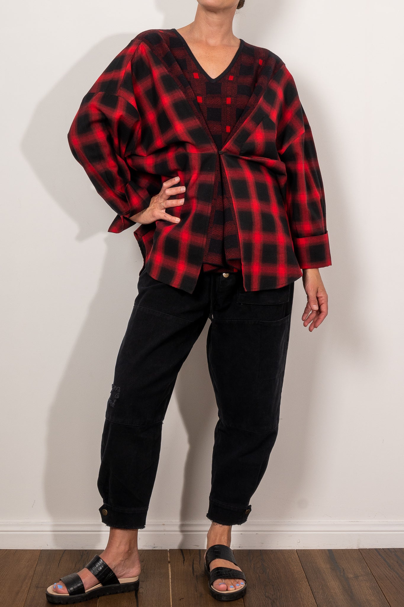 M.A. Dainty Checkers Women's Tops - Stylish Checkered Blouse for Casual Wear & Office Outfits | Perfect for Everyday Fashion and Work Attire