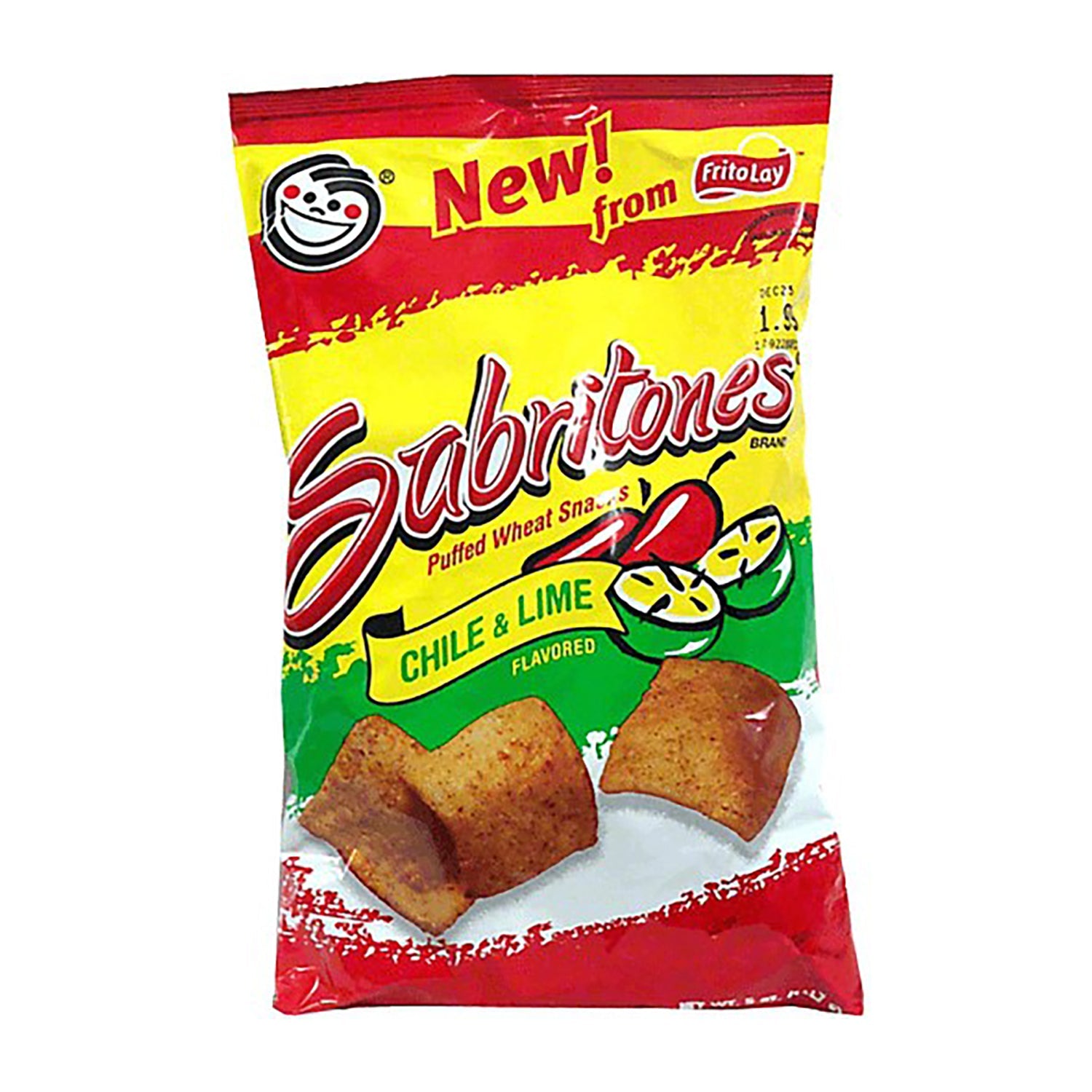Frito Lay Sabritones Chile & Lime Flavored Snacks - 2.2oz Bags (15 Count Case) - Perfect for Parties, Movie Nights & Office Snacking