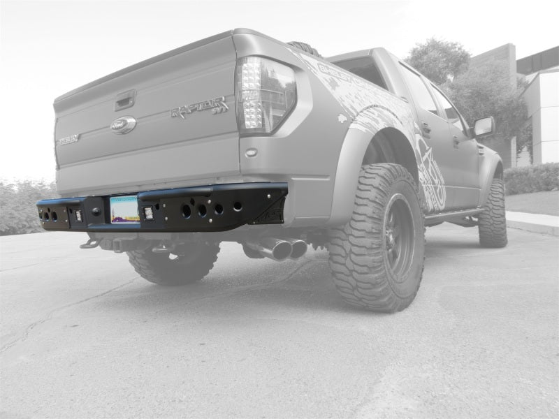 Addictive Desert Designs 10-14 Ford F-150 Raptor Venom Rear Bumper with Backup Sensor Cutouts | Heavy-Duty Off-Road Protection for Truck Adventures