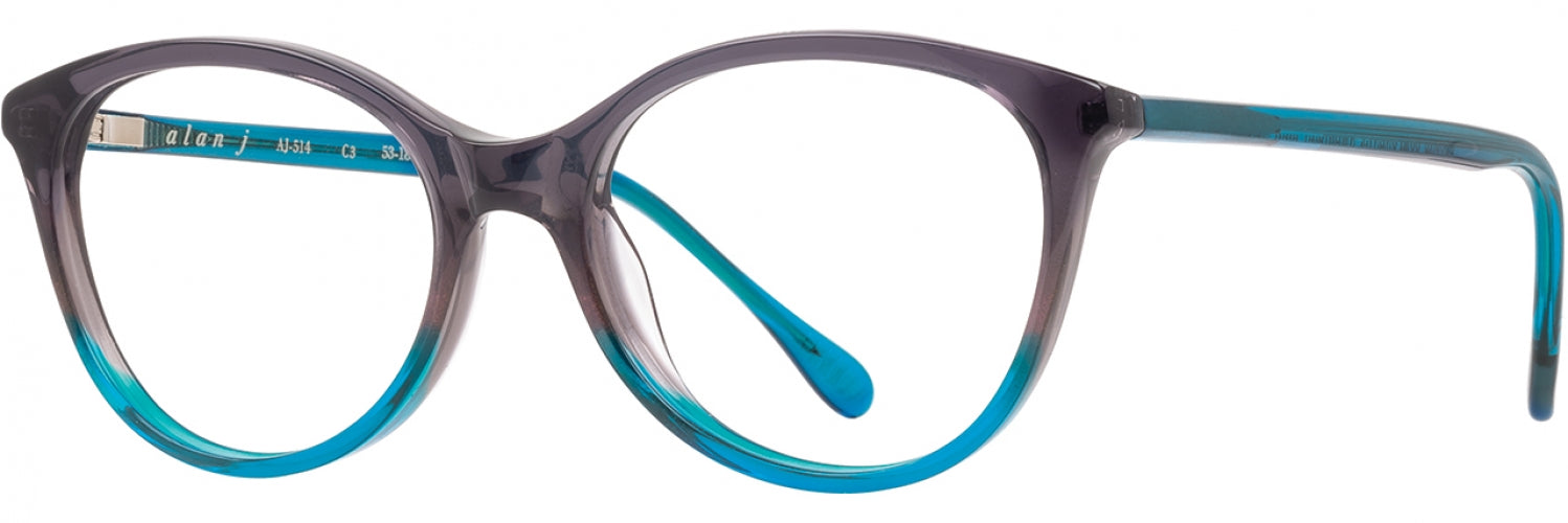 Alan J AJ514 Stylish Eyeglasses for Men & Women - Lightweight & Durable Frames for Reading, Work & Everyday Use