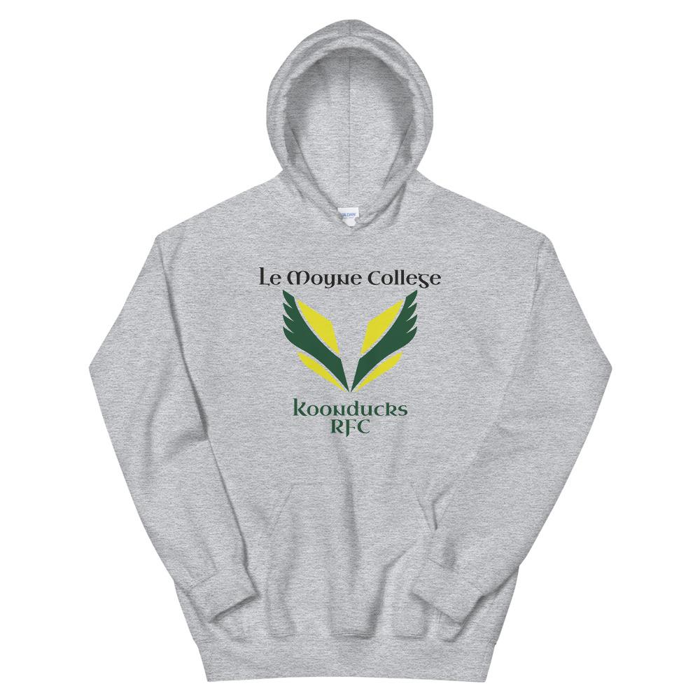 Le Moyne Koonducks RFC Hoodie - Men's & Women's Pullover Sweatshirt | Comfortable Cotton Blend | Vintage Rugby Club Style | Perfect for Game Days, Casual Wear & Outdoor Activities