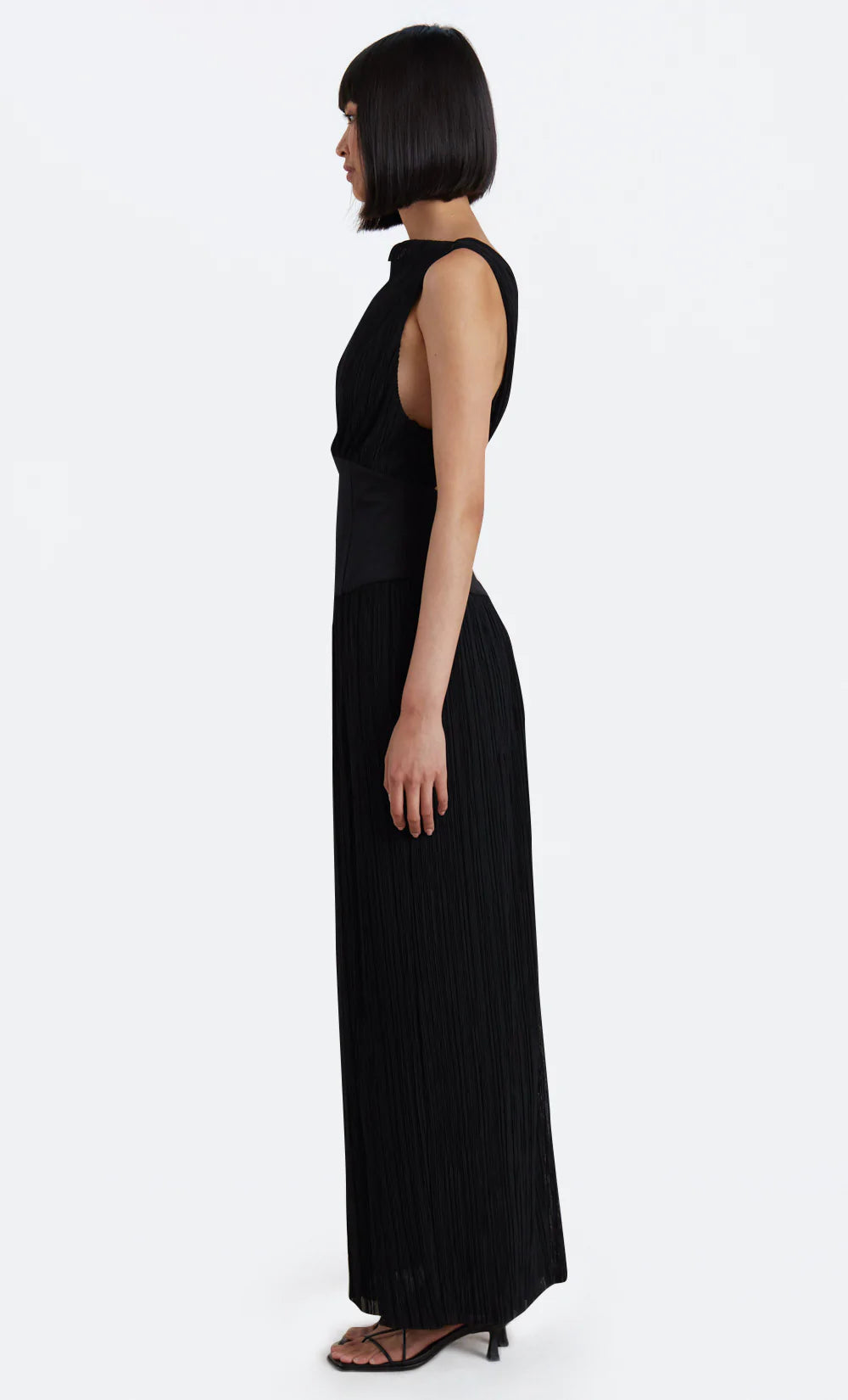 Carmen Boat Neck Maxi Dress - Elegant Long Sleeve Flowy Women's Summer Dress for Beach, Wedding & Party Occasions