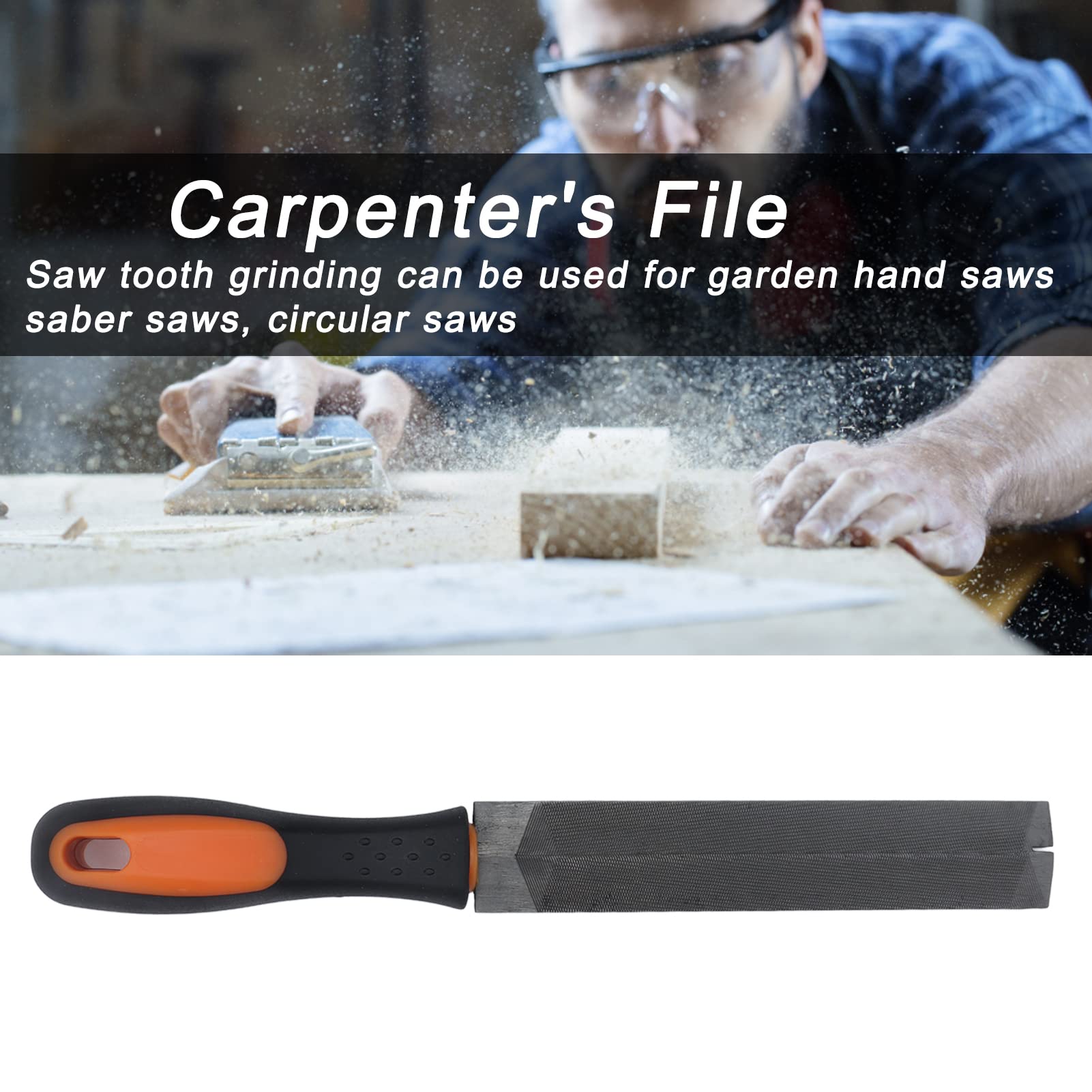 6in Feather Edge File - Sharpening Stones & Metal Fine Teeth Taper Saw for Knives, Tools & Woodworking | 2 Grain Options for Precision Sharpening