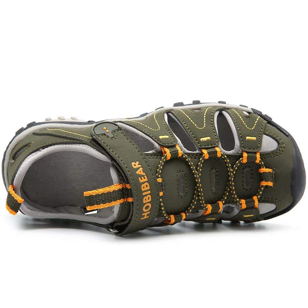 HOBIBEAR Kids' Closed-Toe Water Sandals for Boys & Girls - Breathable Quick-Dry Sports Shoes for Beach, Pool & Outdoor Play (Toddler/Little Kid/Big Kid) - Perfect for Swimming, Hiking & Summer Adventures