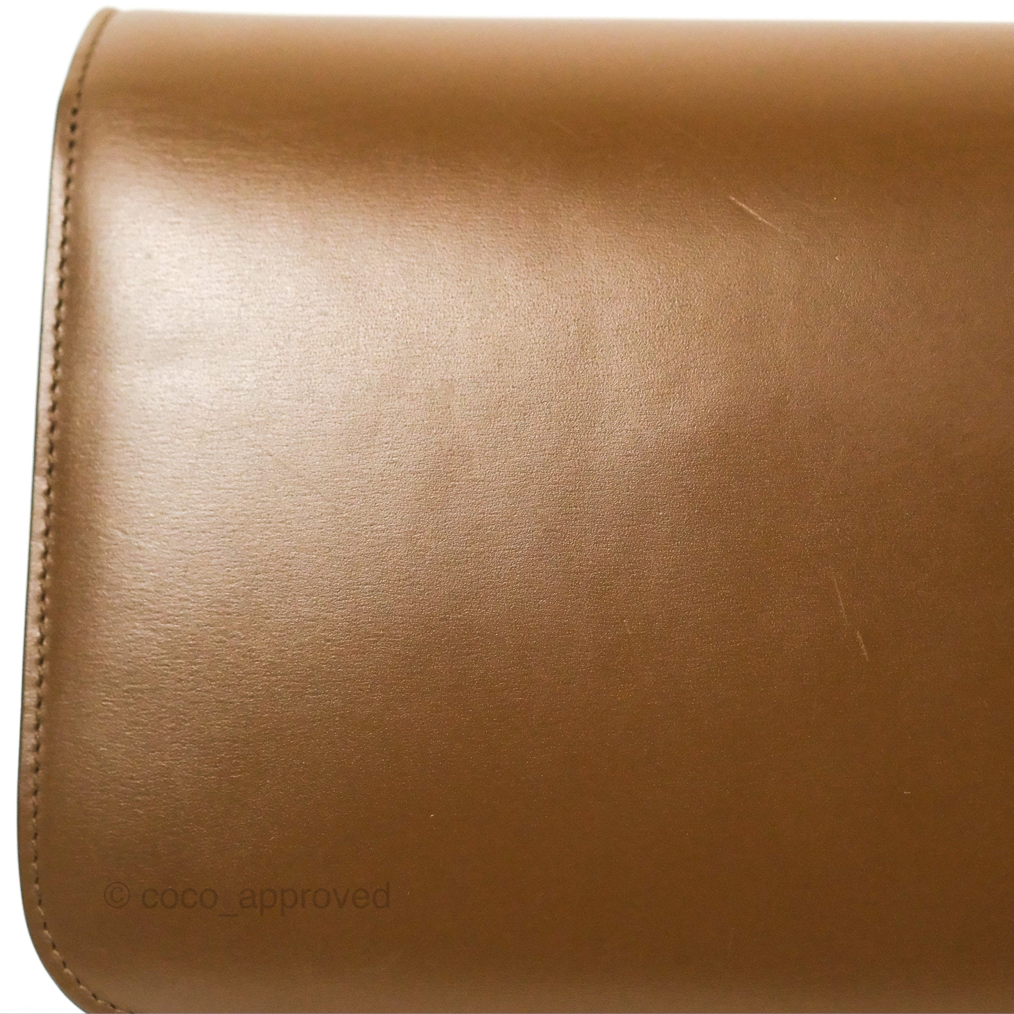 Celine Teen Classic Box Bag in Caramel Box Calfskin Leather - Stylish Crossbody Purse for Women, Perfect for Work, Travel & Everyday Use