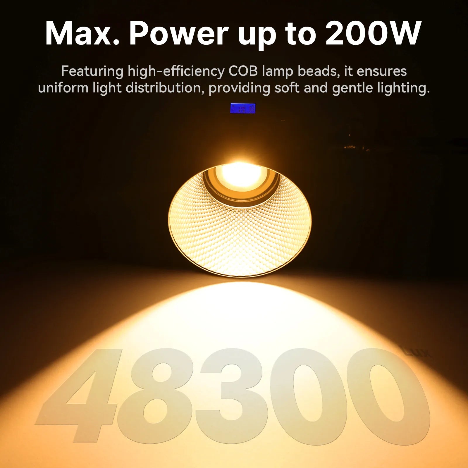 Ulanzi VL 200Bi 200W V-Mount LED Video Light with Battery - Professional Photography & Filmmaking Lighting for Studio, YouTube, and Outdoor Shooting (Model L079CNA1)