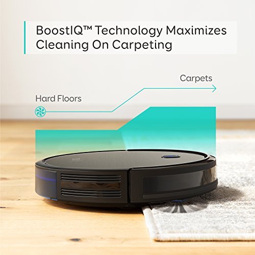 eufy Boost IQ RoboVac 11S Slim Robot Vacuum - 1300Pa Powerful Suction, Ultra Quiet, Self-Charging Robotic Cleaner for Hard Floors & Medium-Pile Carpets (Black, Renewed) | Perfect for Pet Hair, Dust & Daily Home Cleaning