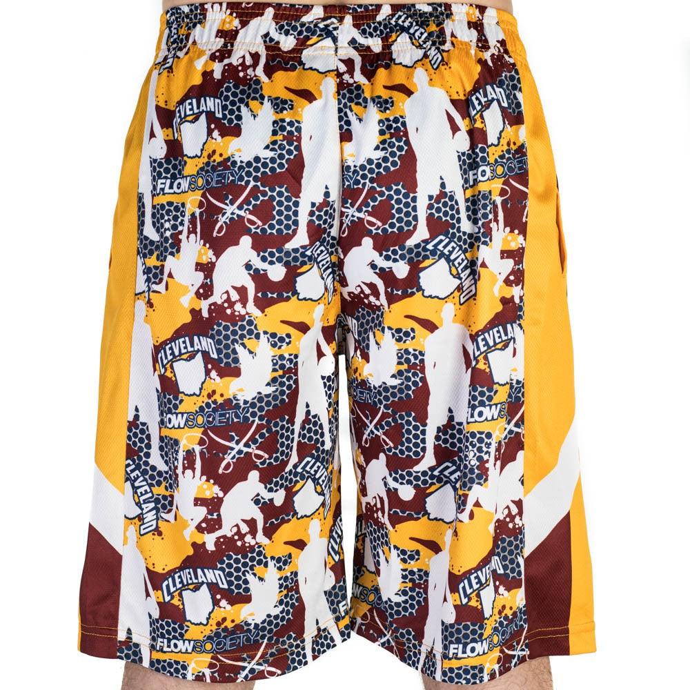 Boys Cleveland Basketball Shorts - Breathable Mesh Athletic Shorts for Kids - Perfect for Basketball, Gym, and Casual Wear