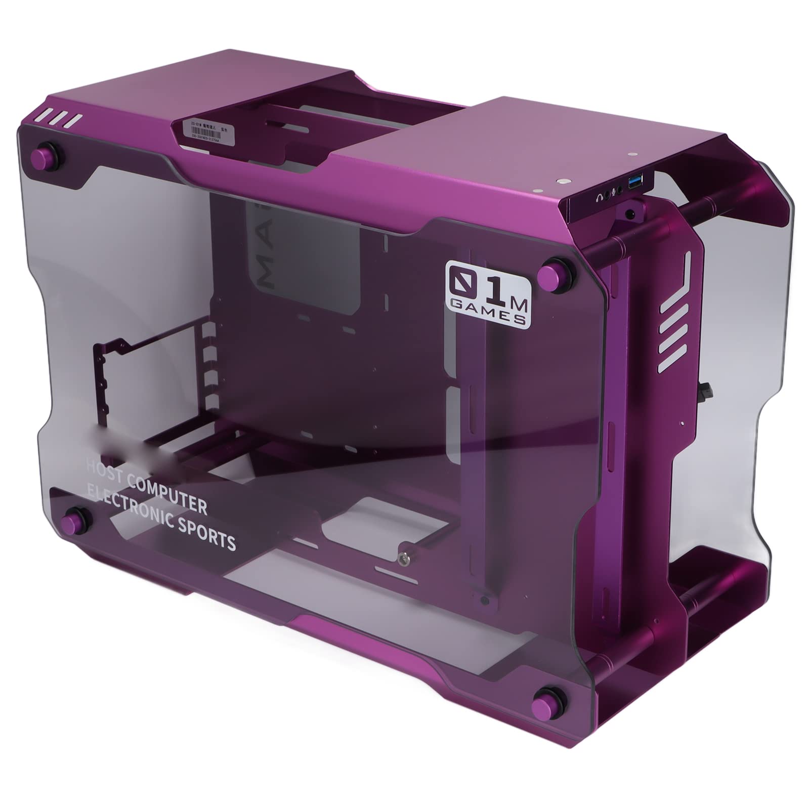 ATX Mid Tower PC Gaming Case with Tempered Glass Side Panel & USB 3.0 - Vertical Super Tower Computer Chassis for Water Cooling & Fan Support - Perfect for High-Performance Gaming Rigs & Custom PC Builds