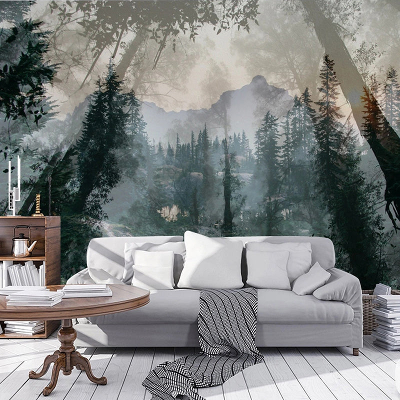 Tree Sunlight Wallpaper - Stunning Nature Scenery Wall Decals for Home & Office Decor | Perfect for Living Room, Bedroom, and Workspace