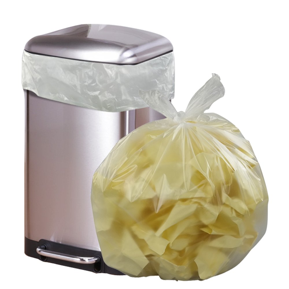 Vababa 13 Gallon Clear Tall Kitchen Trash Bags - 225 Count Heavy Duty Garbage Bags for Home, Office & Outdoor Use