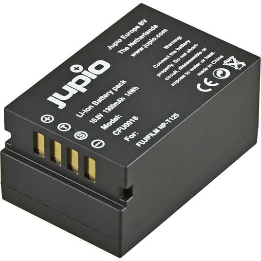 Jupio NP-T125 Replacement Battery for Fujifilm Cameras - 10.8V 1300mAh High Capacity Li-ion Battery | Perfect for X-T4, X-T3, X-H1 & More | Travel & Photography Enthusiasts