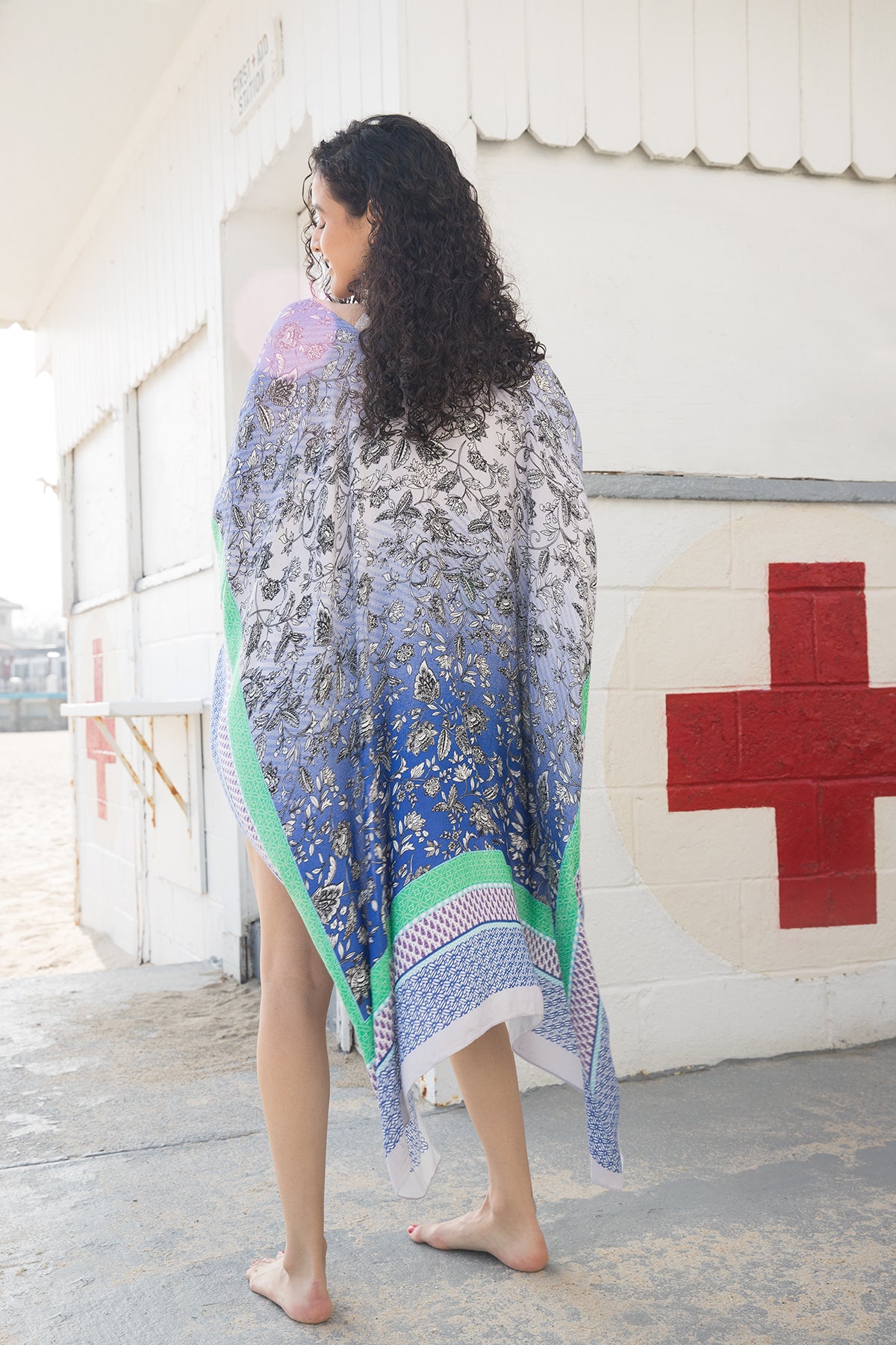 Floral Kimono Long Sleeve Robe for Women - Spring & Summer Cover Up, Beach Dress, Loungewear, Boho Chic Outfit