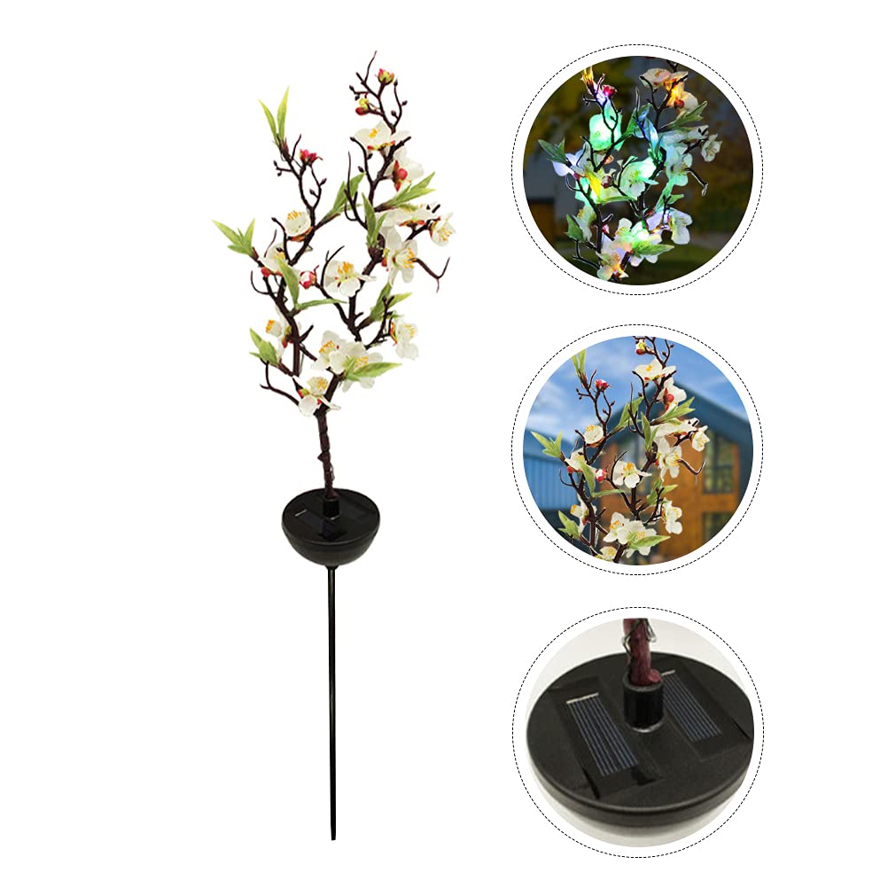 Totority Solar Flower Light - 1 Pack Solar Powered Garden Stake Light, Outdoor Lawn Decoration for Yard, Pathway, Wedding & Party Events