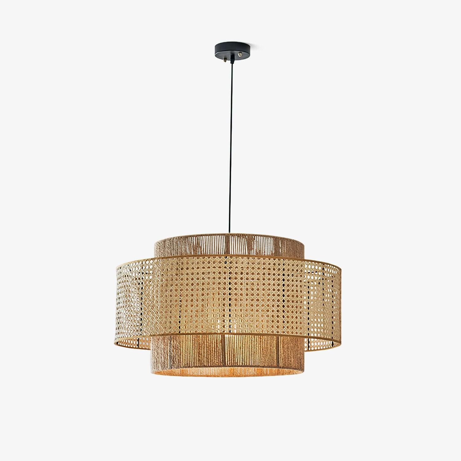 Modern Concentric Pendant Light Fixture - Sleek Minimalist Design for Kitchen Island, Dining Room & Bedroom Lighting - Dimmable LED Hanging Lamp for Home Decor