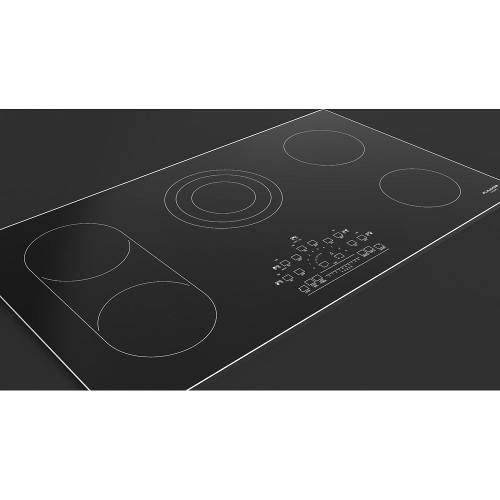 Fulgor Milano 36-Inch 600 Series 5-Burner Electric Cooktop with Glass Ceramic Surface - Stainless Steel (F6RT36S2) | Perfect for Modern Kitchens, Home Chefs & Gourmet Cooking