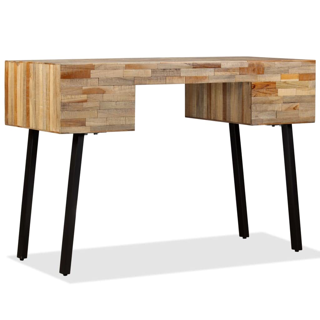 Solid Reclaimed Teak Writing Desk 43.3