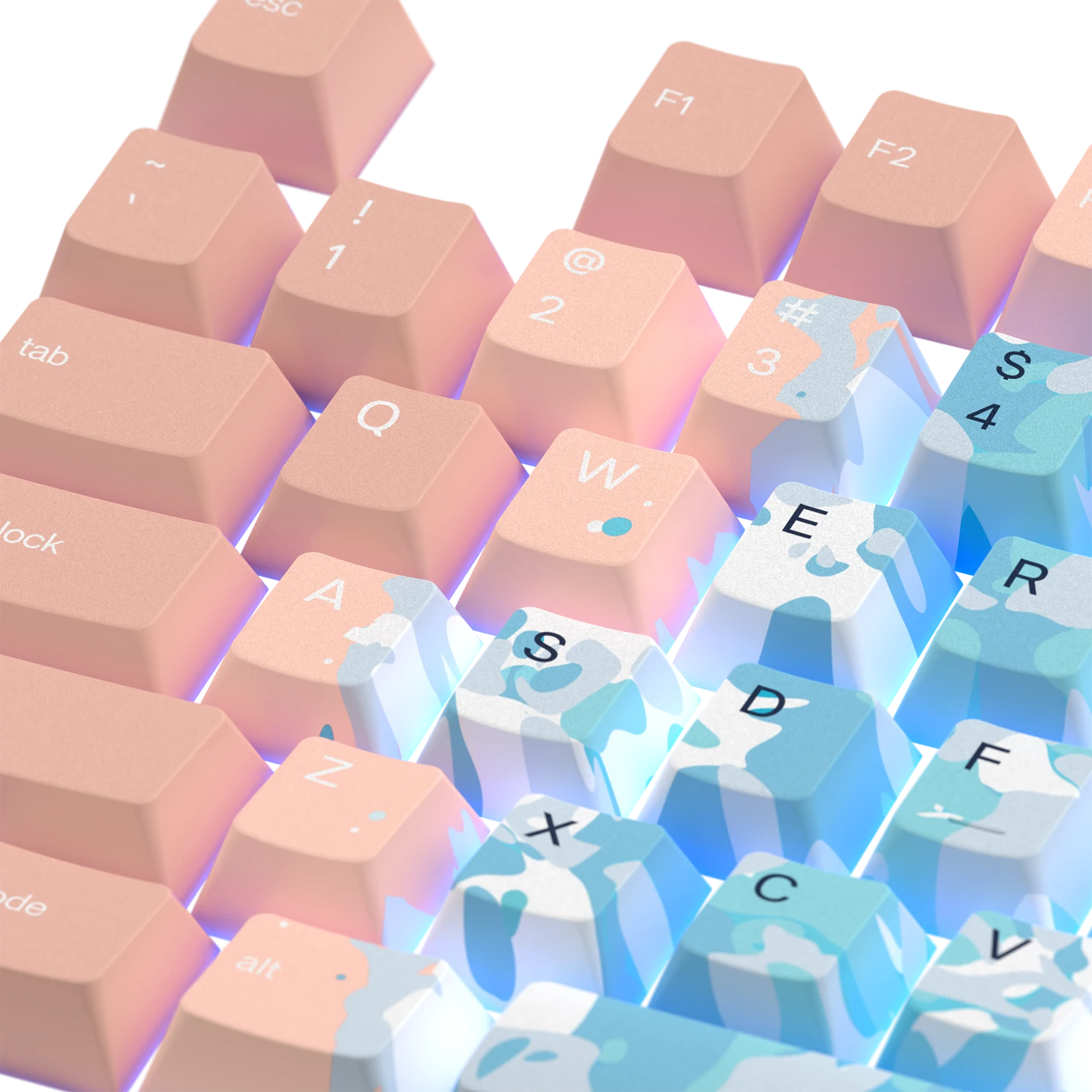 High Tide Keycaps for Mechanical Keyboards - Custom Cherry MX Keycaps for Gaming & Typing - Perfect for PC, Mac & Laptop Keyboards
