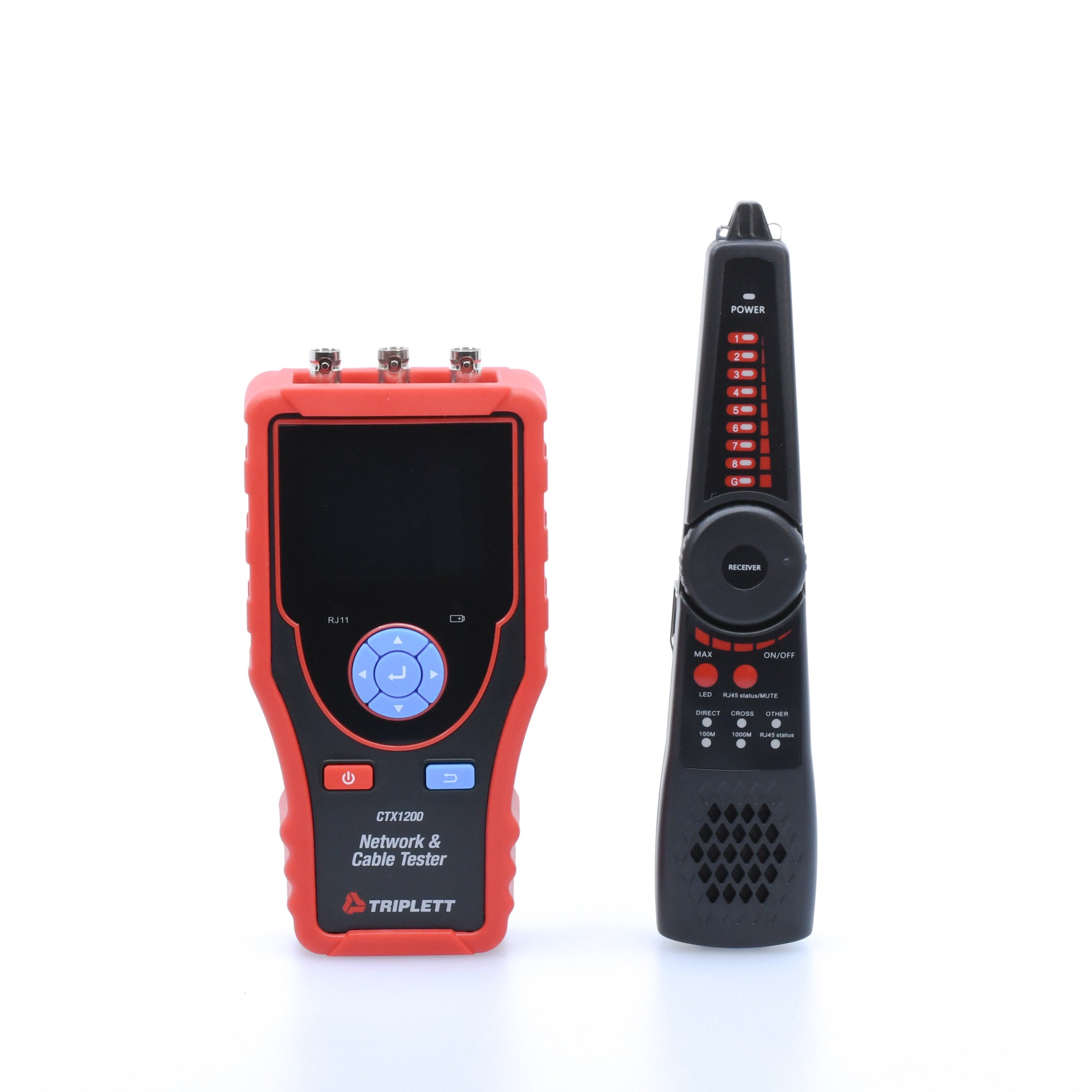 CTX1200 Professional Network Cable Tester with Probe - RJ45 RJ11 Ethernet LAN Wire Tester for Home & Office Network Installation - Perfect for IT Technicians and DIY Network Setup
