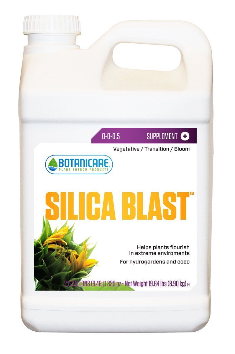 Botanicare Silica Blast Plant Supplement - 0-0-0.5 NPK Formula - 2.5 Gallon for Stronger Stems & Healthier Growth - Ideal for Hydroponics, Indoor Gardening, and Greenhouse Plants