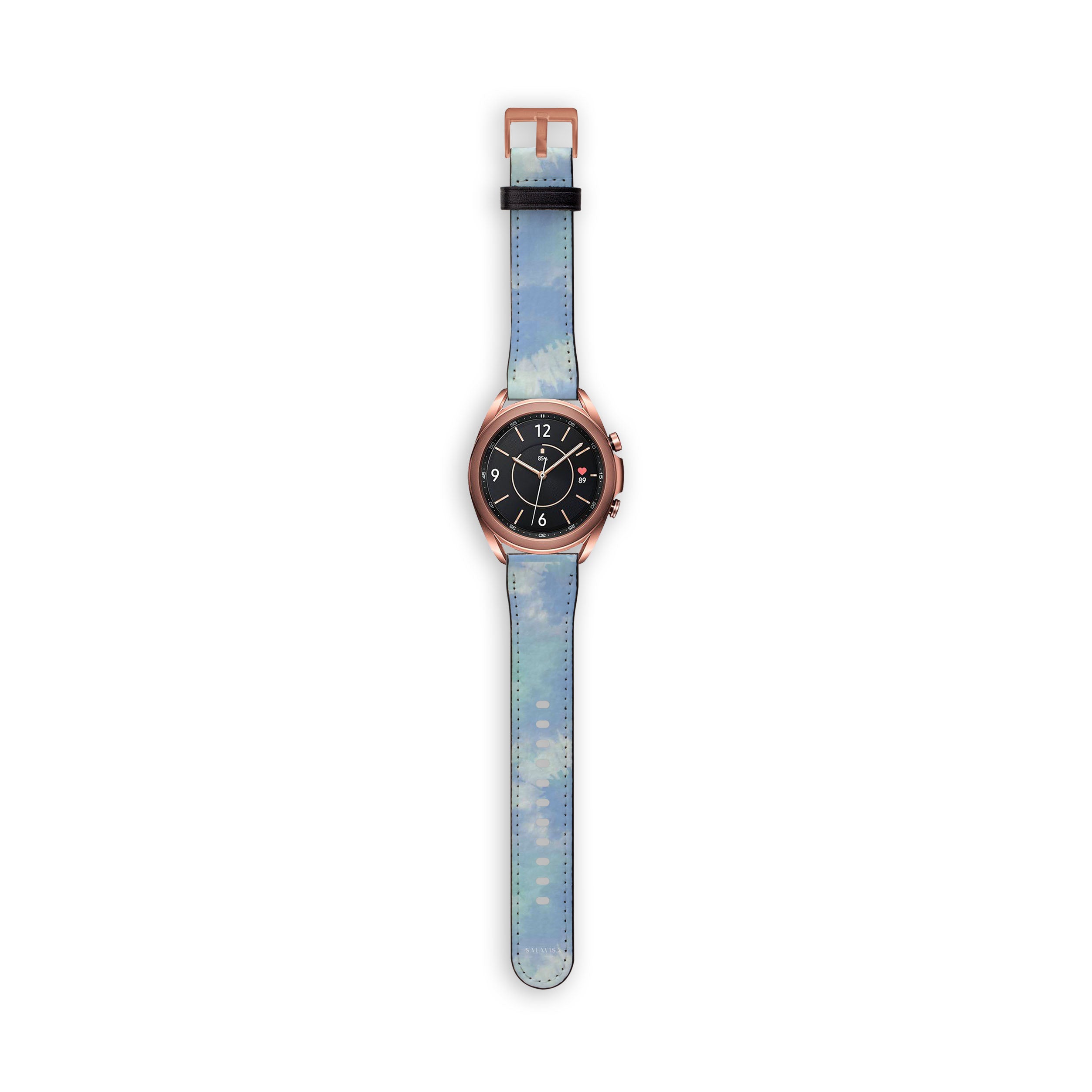 Ocean Green Tie Dye Galaxy Watch Band for Samsung Galaxy Watch 4/5/6 - Stylish & Comfortable Replacement Strap for Workout, Running & Everyday Use