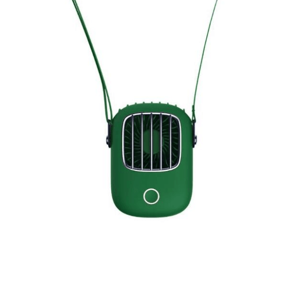 Portable Silent Mini Neck Fan with Lanyard - Hands-Free Personal Cooling Fan for Office, Gym, Outdoor & Travel - USB Rechargeable Wearable Fan