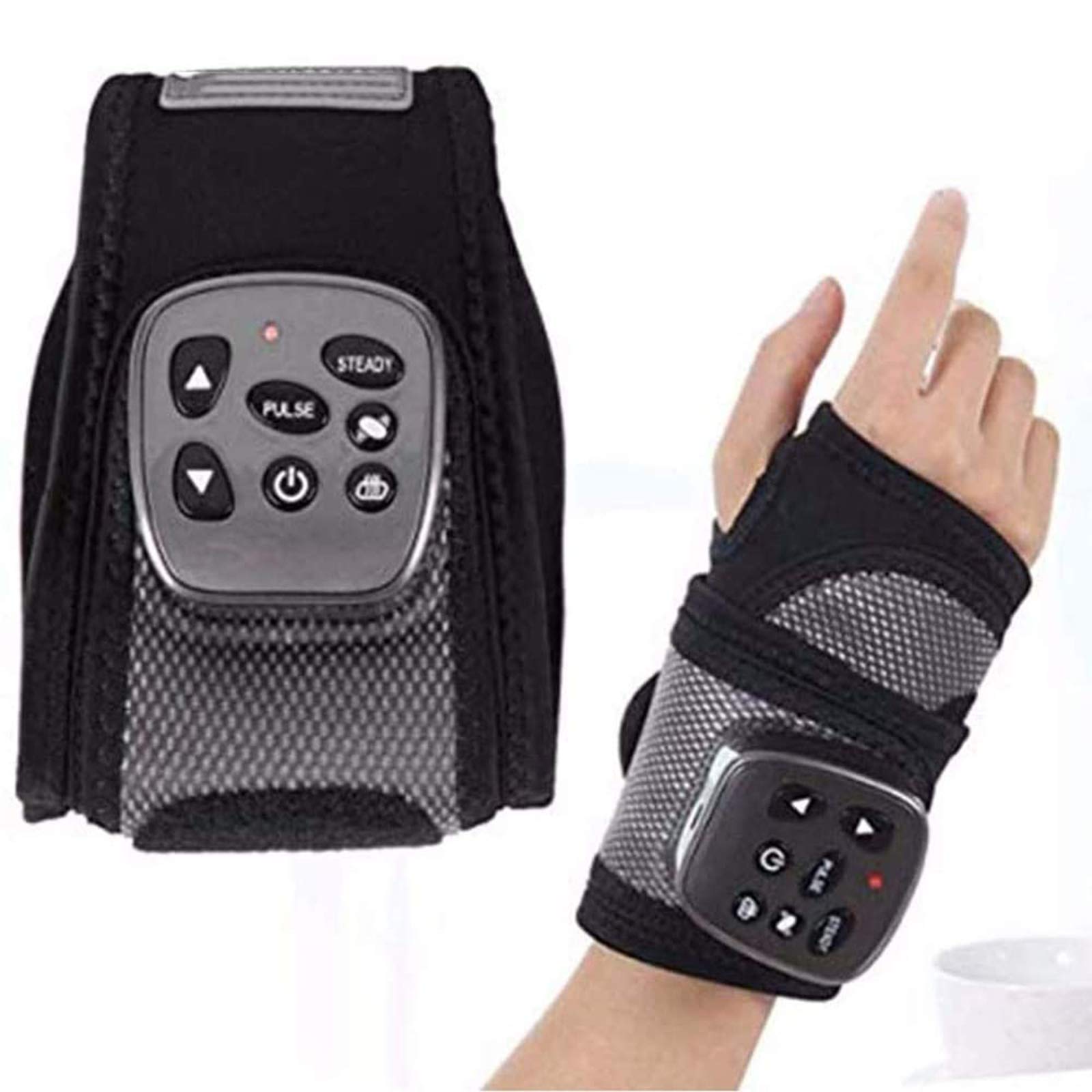 Nlight Electric Heated Hand Massager - Shiatsu Therapy for Arthritis Pain Relief, Carpal Tunnel & Finger Numbness | Portable Physiotherapy Equipment for Home & Office Use | Perfect for Typists, Gamers & Seniors