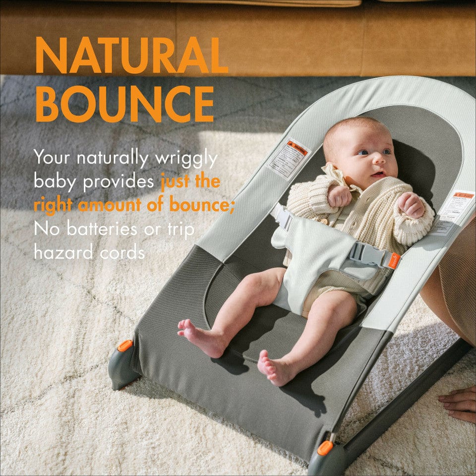 Tomy Boon Slant Bouncer - Baby Bouncer Seat with Adjustable Recline for Newborns & Infants - Perfect for Playtime, Napping & Soothing at Home or Travel