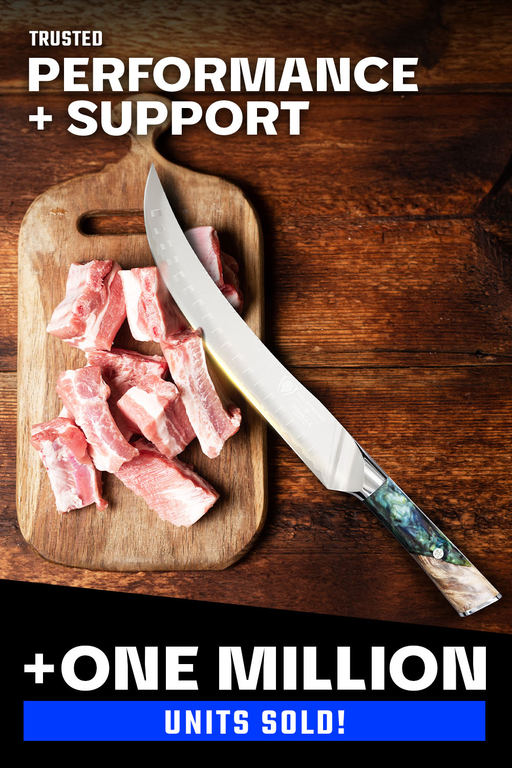 Dalstrong Valhalla Series 10-Inch Butcher Knife - Professional Meat Cleaver for Chefs & Home Cooking | Perfect for Slicing, Dicing & Chopping Meat