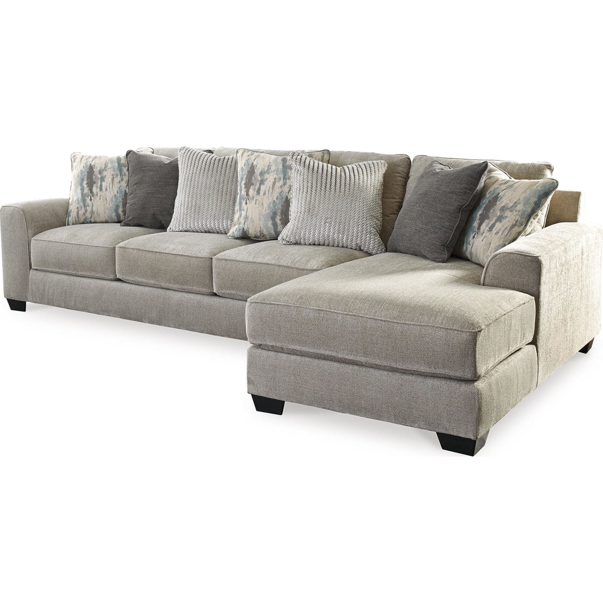 Ardsley 2-Piece Sectional Sofa with Chaise Lounge - Modern L-Shaped Living Room Furniture for Small Spaces & Apartments