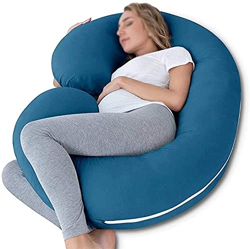 **Pregnancy Body Pillow for Adults - C-Shaped Full Body Maternity Pillow, Soft Side Sleeper Pillow with Comfort Support for Back, Hips & Belly Relief - Washable Nursing Pillow for Pregnant Women (Perfect for Sleeping, Relaxing & Pregnancy Comfort)**