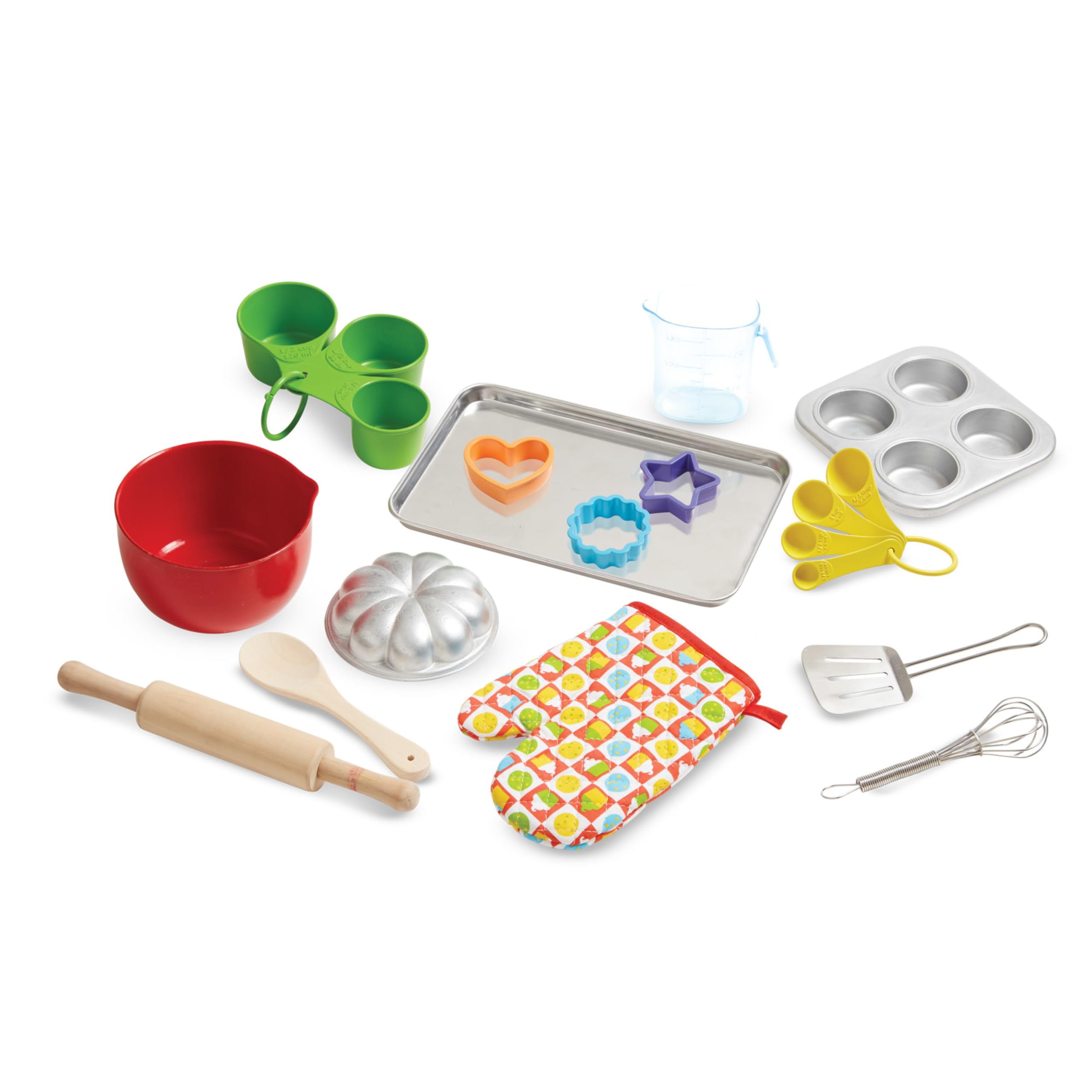 Melissa & Doug 20-Piece Baking Play Set - Pretend Play Kitchen Accessories for Kids - Perfect for Imaginative Play & Role-Playing Games