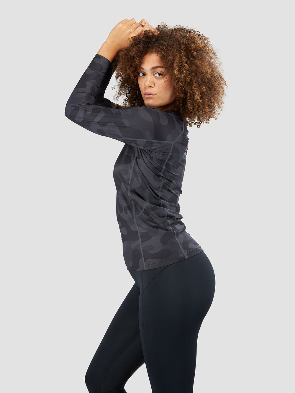 Rebel Camouflage Rash Guard - UPF 50+ Sun Protection for Surfing, Swimming & Outdoor Sports