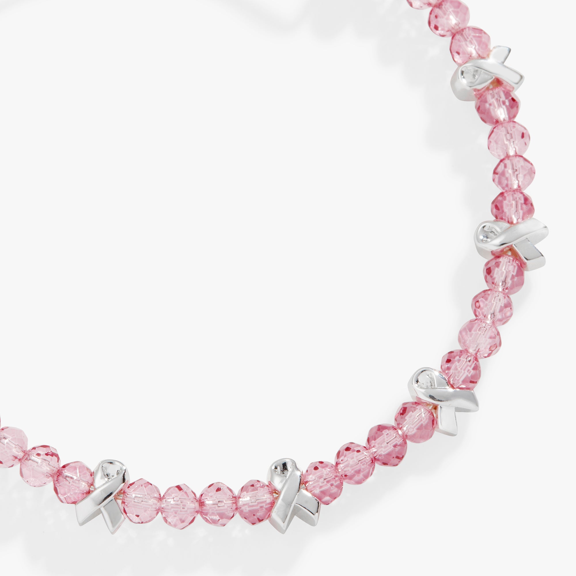 Pink Ribbon Bracelet for Breast Cancer Awareness - Support Survivors & Raise Awareness - Wear for Charity Events, Fundraisers & Daily Inspiration