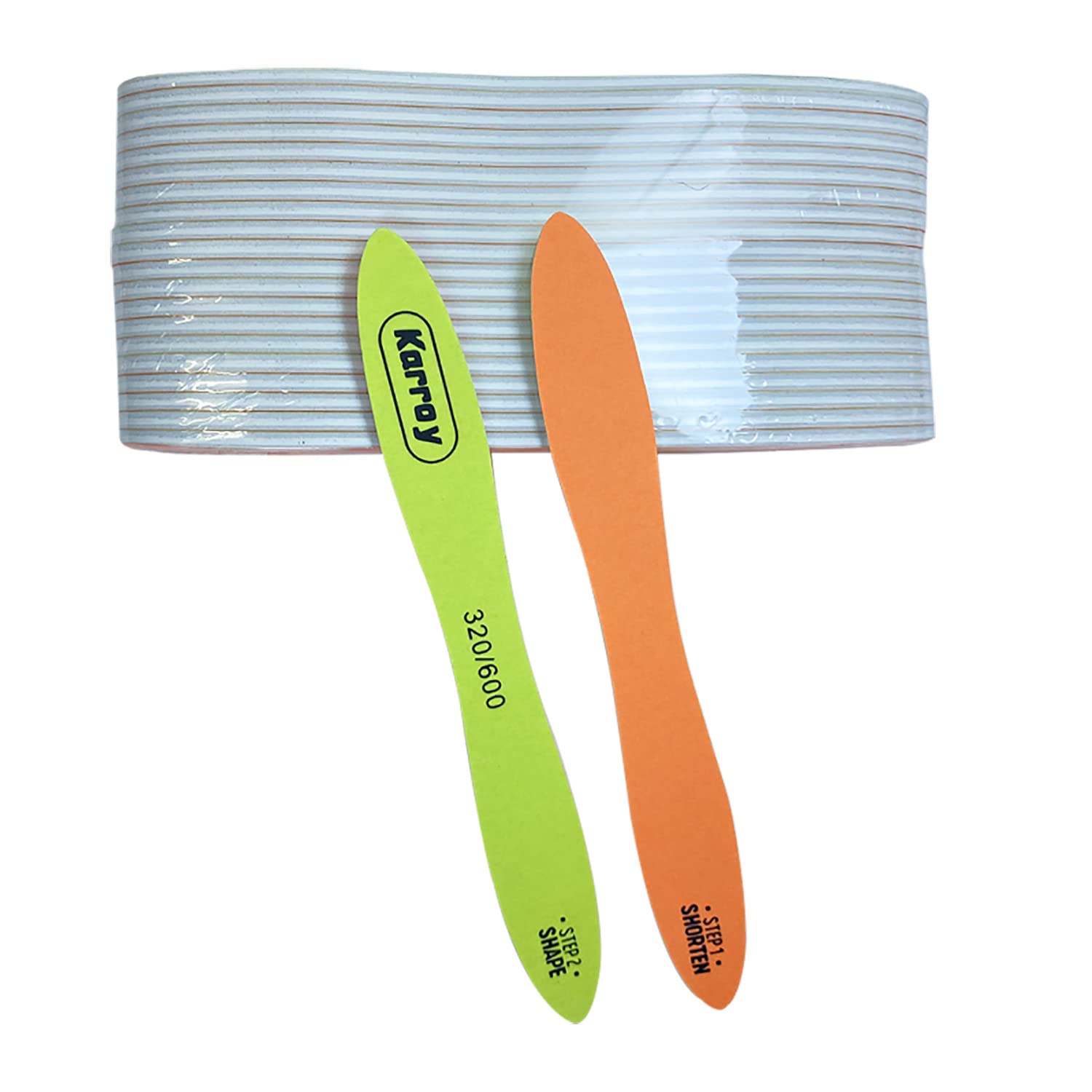 Professional Nail File and Buffer Set - 20pcs 320/600 Grit Nail Files for Natural & Gel Nails, Manicure & Pedicure Tools for Women - Perfect for Home Salon, Travel, and DIY Nail Care (C-Skateboard Design)