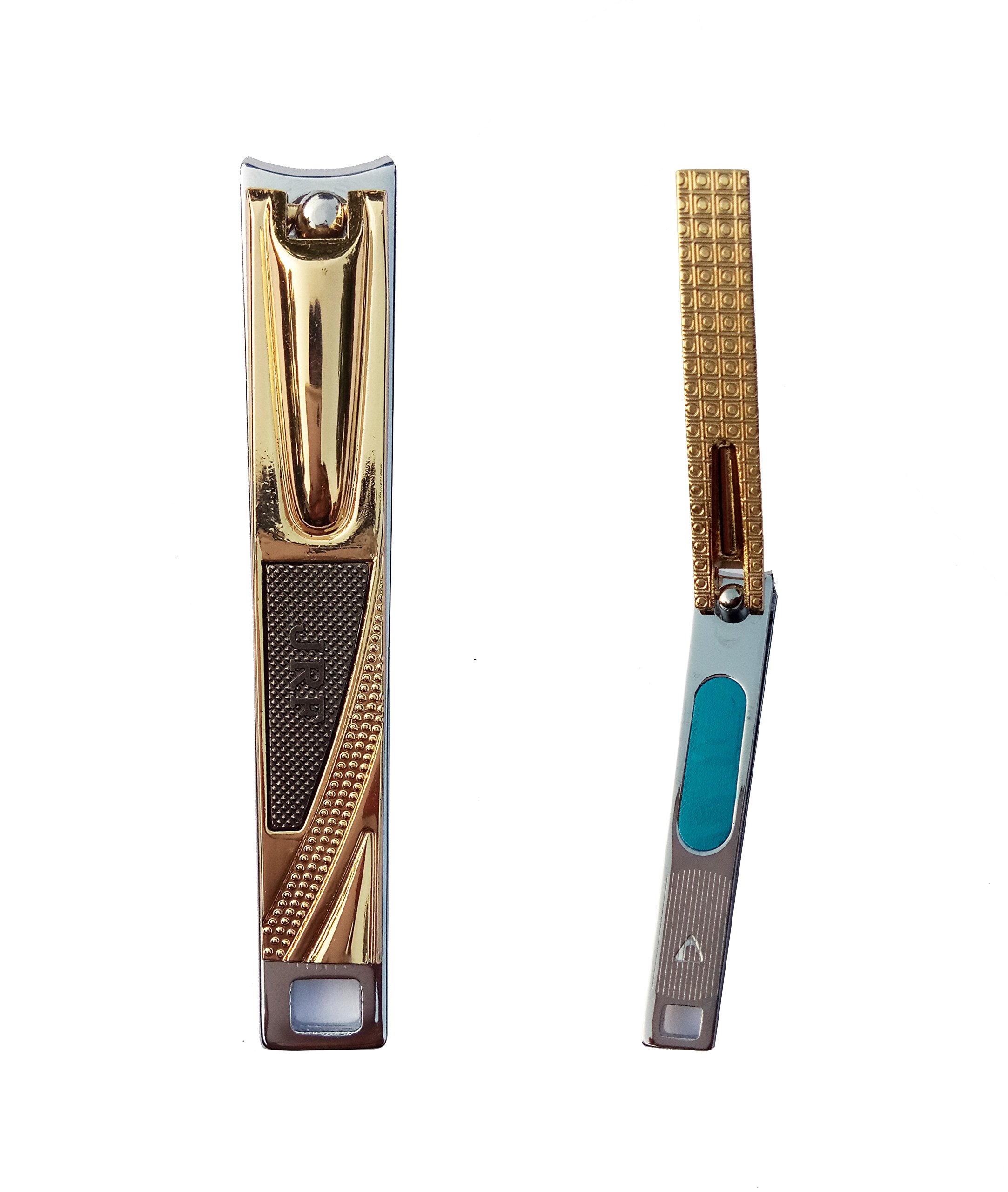 Premium Stainless Steel Nail Clipper Set - Sharp Metal Nail Cutter for Men & Women - Durable Toenail & Fingernail Trimmer for Travel, Home, and Salon Use