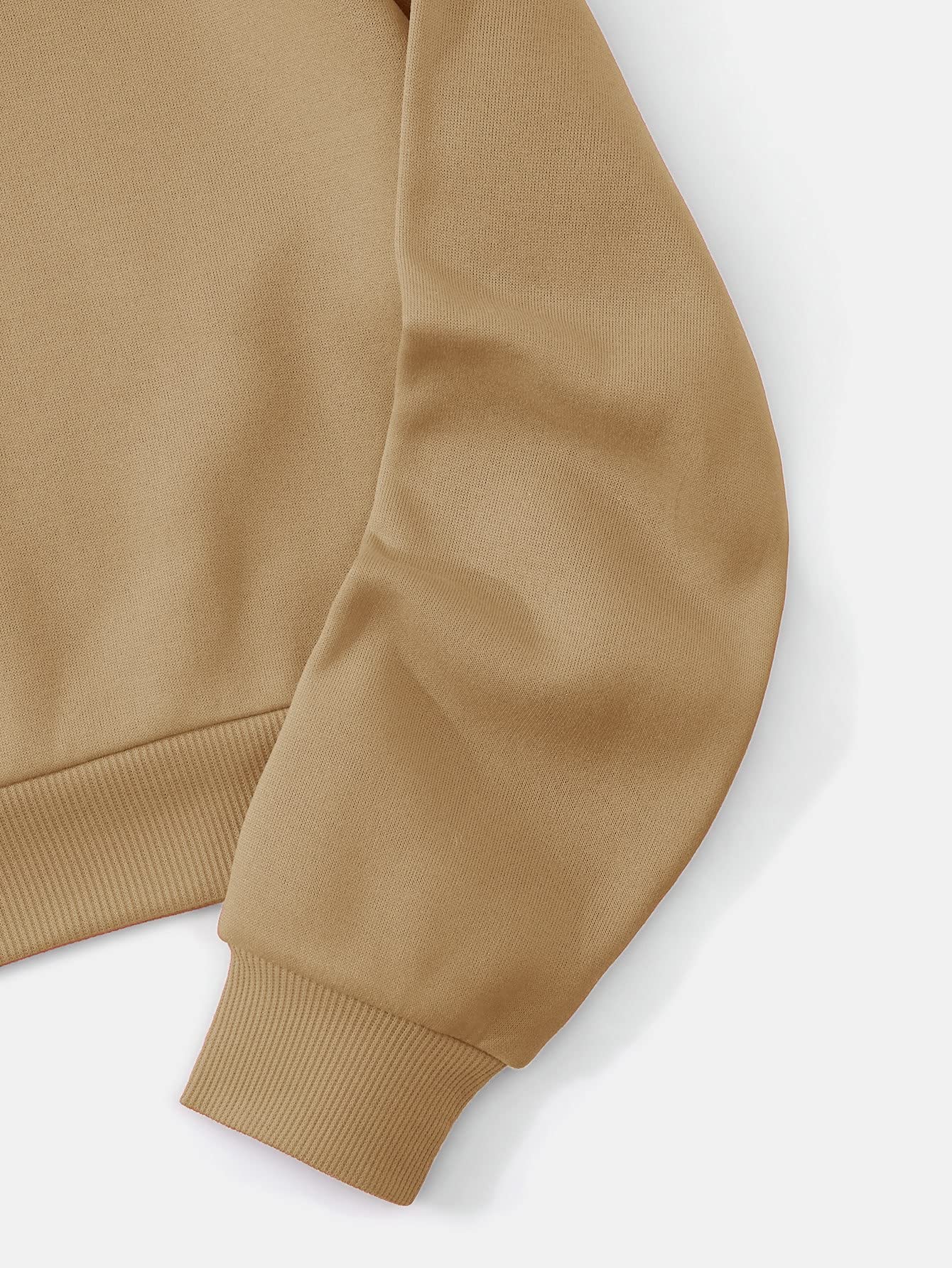SHENHE Women's Cropped Sweatshirt - Long Sleeve Drawstring Pullover Hoodie | Casual Streetwear for Women | Perfect for Gym, Yoga & Everyday Wear