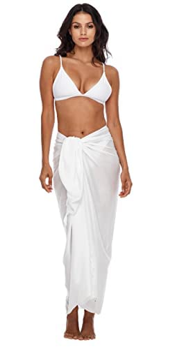 SHU-SHI Women's Sarong Wrap - Stylish Beach Cover Up, Swimsuit Skirt & Pareo for Summer Vacations | Perfect for Poolside, Beach Outings & Tropical Getaways