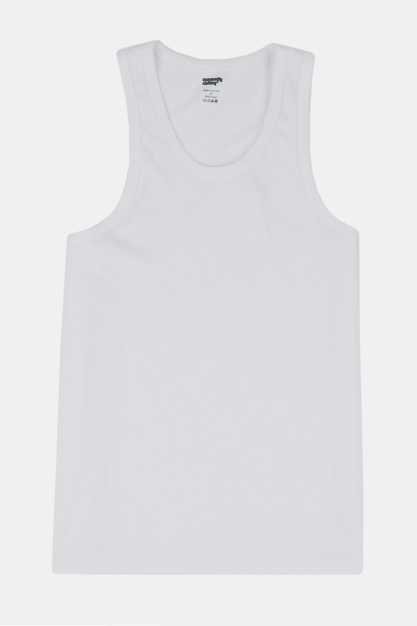 Eco-Friendly Men's Racerback Workout Vest - Breathable White Tank Top for Gym, Running & Summer Outdoor Activities