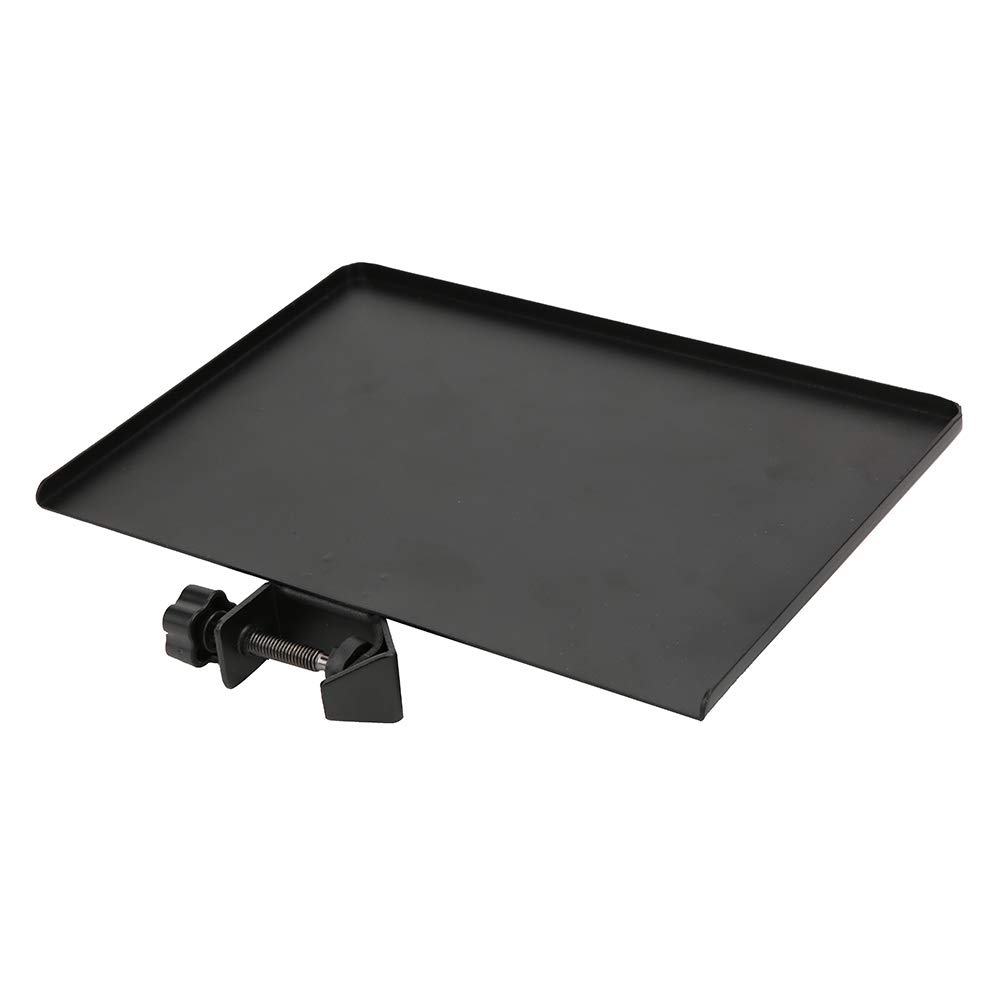 Premium Alloy Black Metal Sound Card Tray - Multi-Functional Audio Interface Organizer for Live Streaming, Stage Control Rooms & Studio Broadcasting (Durable & Stylish)