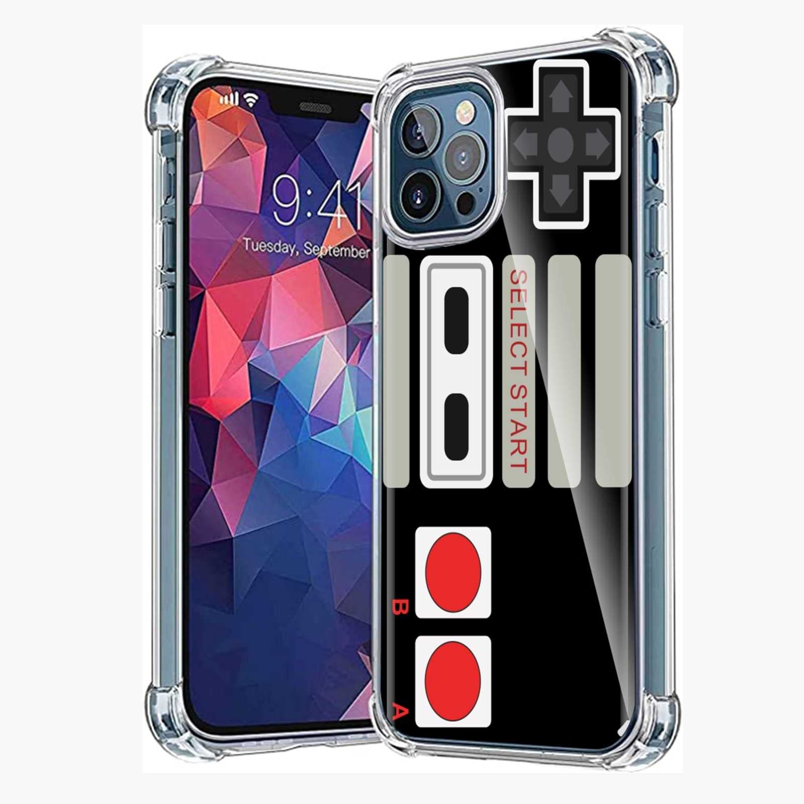 Retro Arcade Game Case for iPhone 12 Pro Max - Gameboy Video Game Controller Design - Trendy TPU Bumper Cover for Men & Boys - Perfect for Gaming Enthusiasts & Vintage Lovers