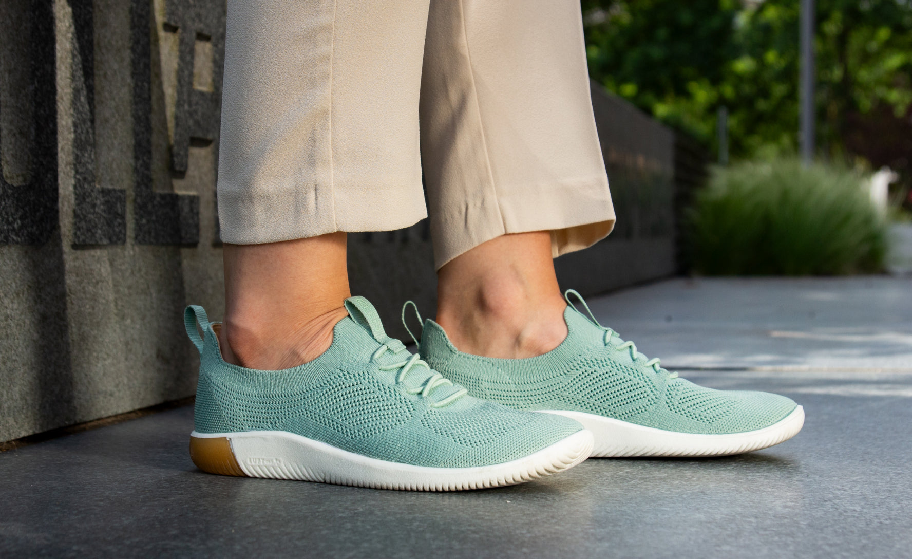 Women's KNX Knit Sneakers - Comfortable & Stylish Casual Shoes in Granite Green/Lichen | Perfect for Walking, Running & Everyday Wear