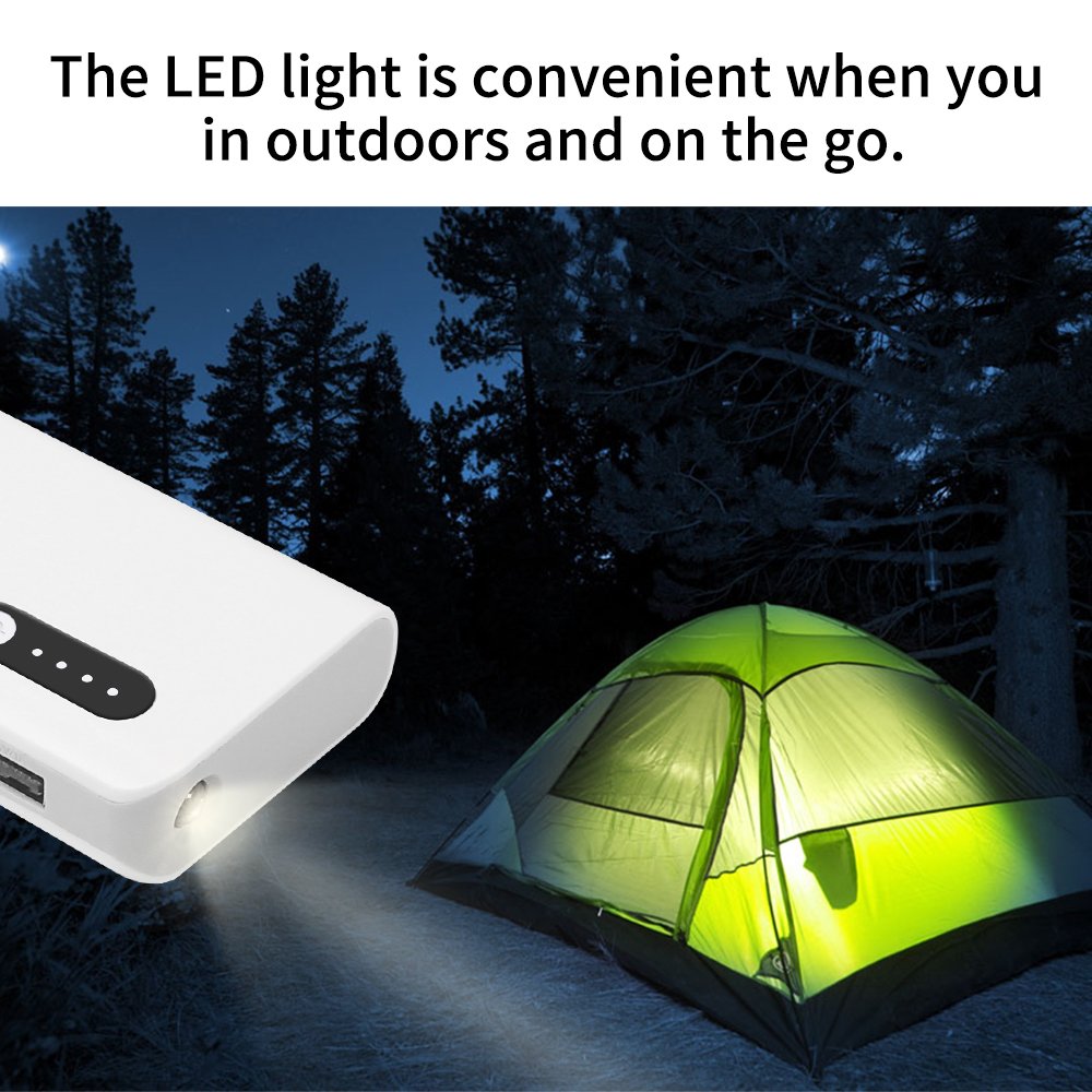 SOLICE® 16800mAh Portable Charger Power Bank - High Capacity External Battery Pack with LED Light & Dual USB Ports for iPhone, iPad, Samsung Galaxy - Perfect for Travel, Camping, and Emergency Power Backup