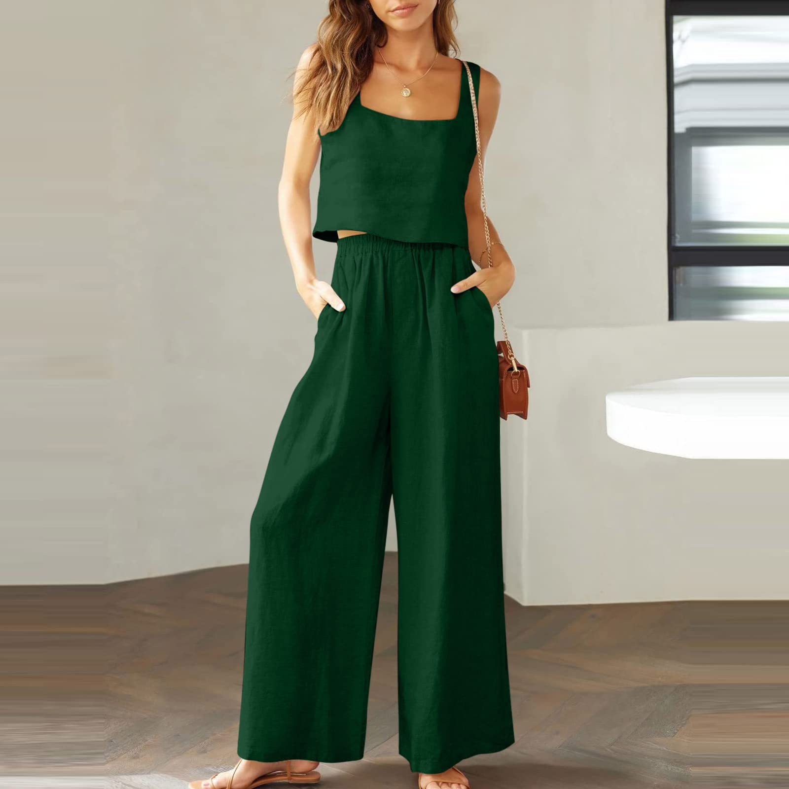 **Oelaio Women's Green Sweatsuit 2-Piece Set - Plus Size Tracksuit for Fall & Winter, Long Sleeve Jogging Outfit, Holiday Casual Wear 2024 | Gym, Lounge, Running, Travel**