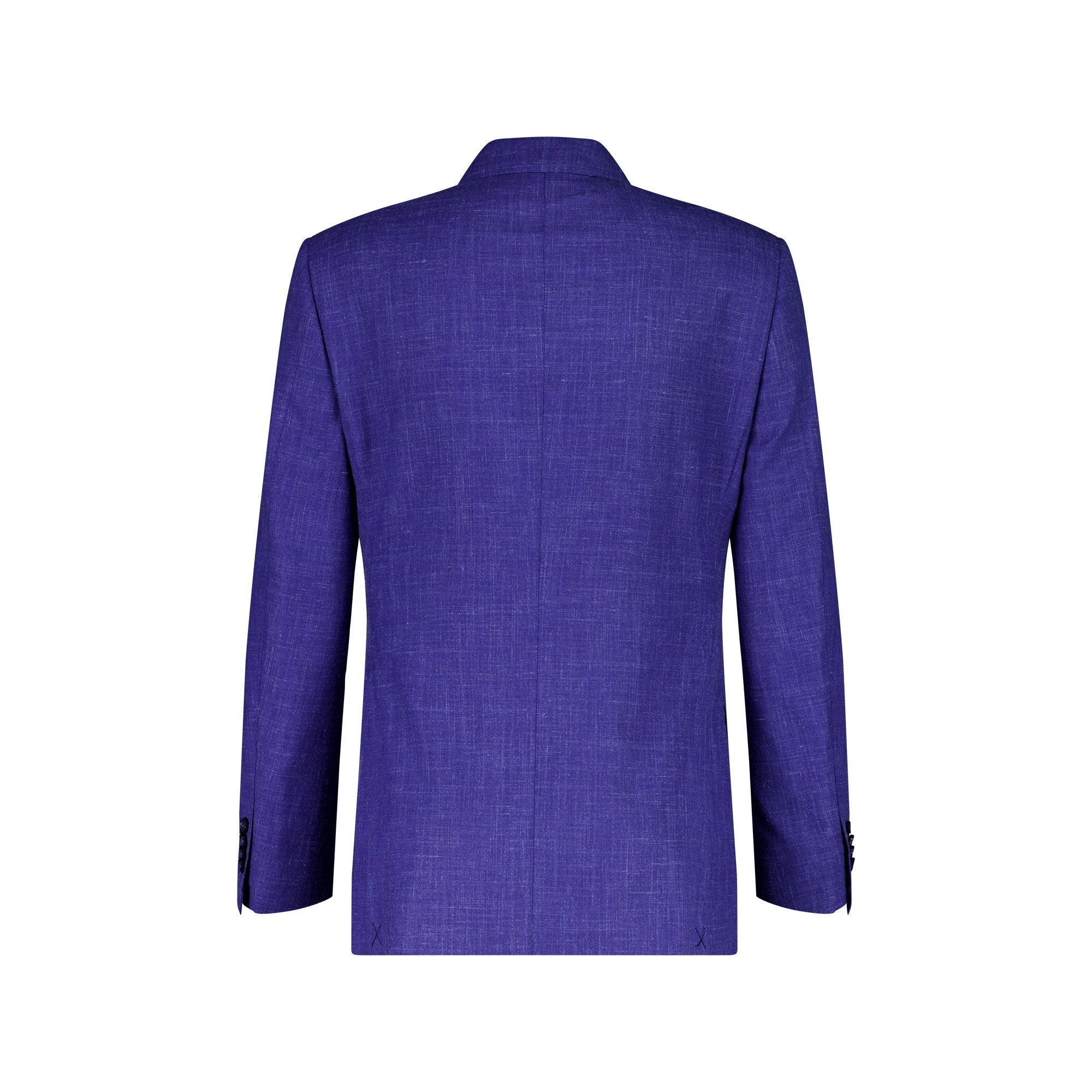 HENRY SARTORIAL Men's Blue Wool Blend Suit Jacket - Premium Business Blazer for Office, Wedding & Formal Events