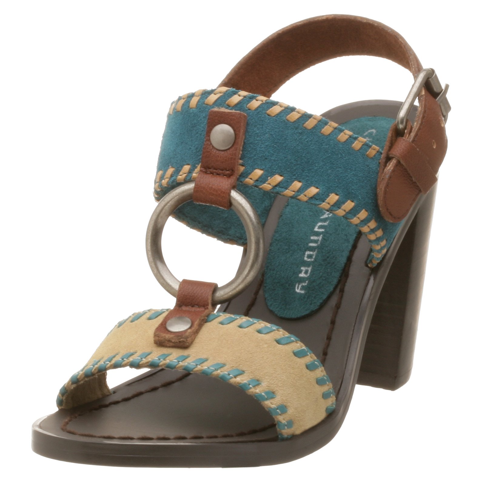 Chinese Laundry Women's Golden Stacked Heel Sandals - Comfortable High Heel Dress Sandals for Weddings, Parties & Evening Events | Fashionable Summer Open-Toe Shoes