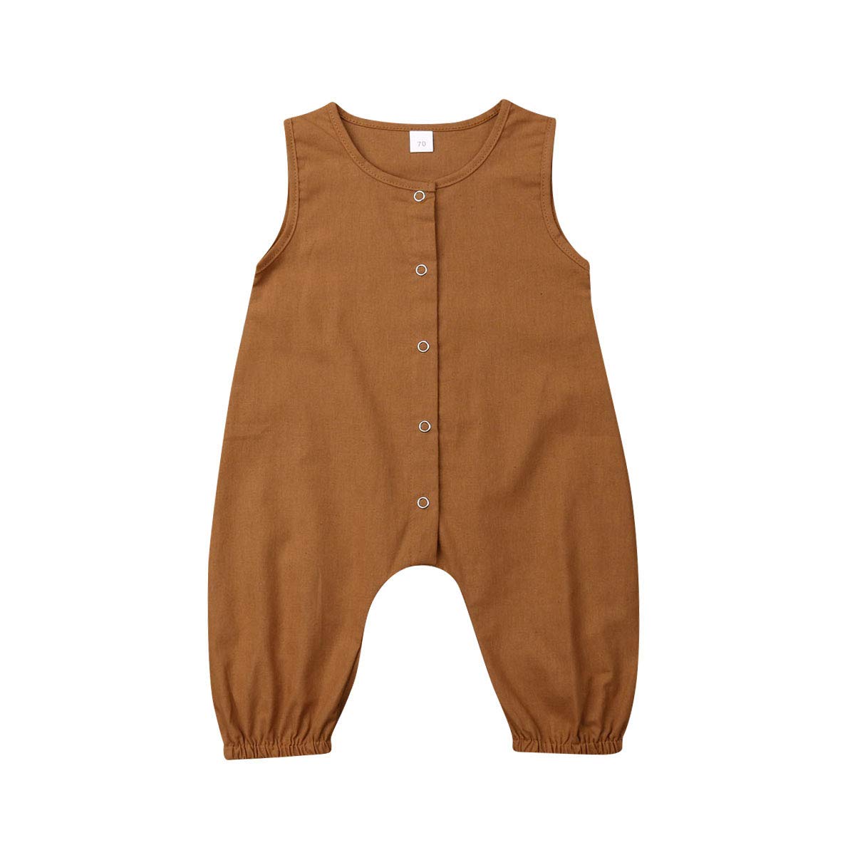 Niceclould Newborn Infant Baby Romper Jumpsuit - Sleeveless Linen Bodysuit One-Piece for Boys & Girls | Perfect for Summer Outfits, Playtime & Photo Shoots
