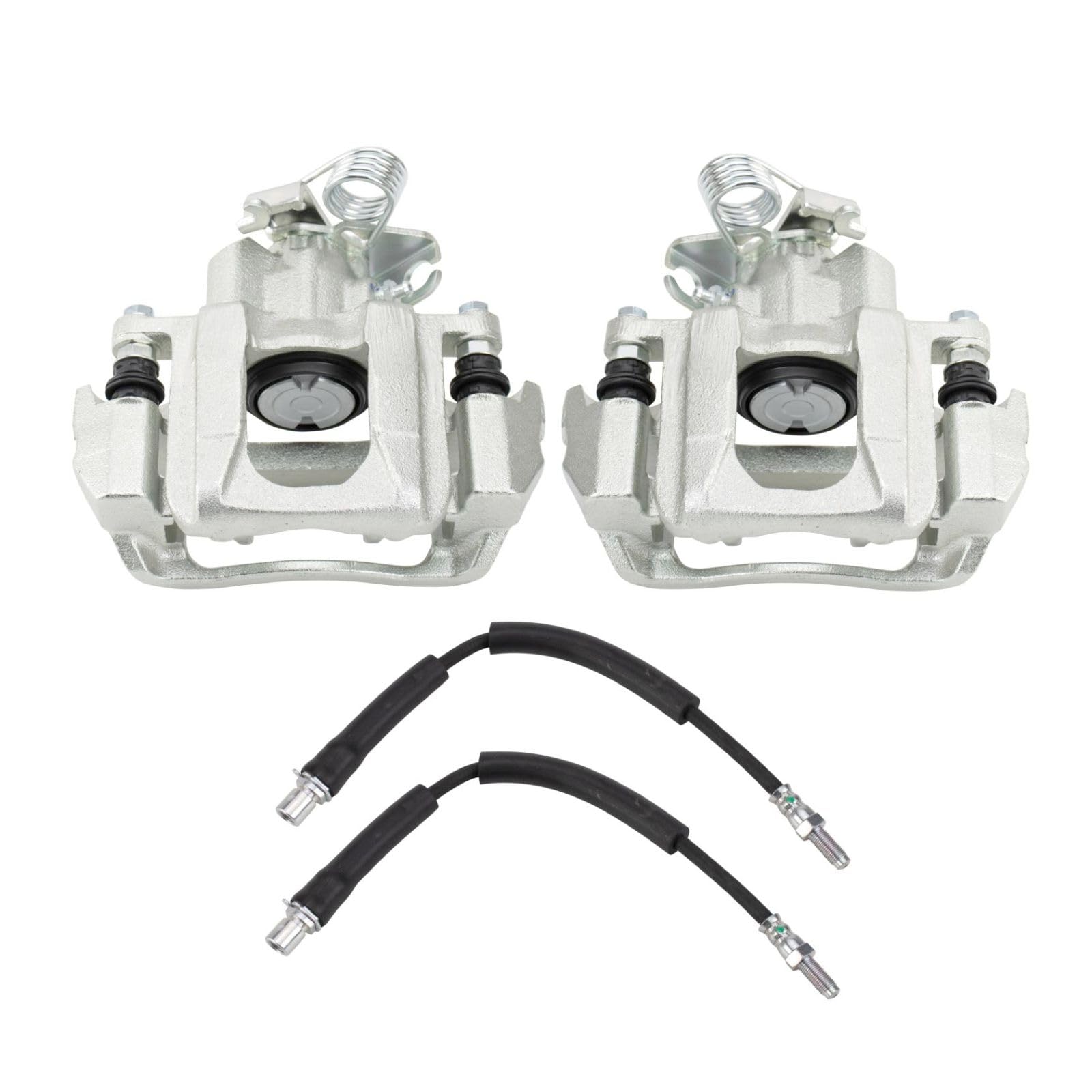 Rear Brake Caliper Set with Brake Hose - Compatible with 2009 Ford Flex, 2010-2012 Taurus, 2009-2012 Lincoln MKS - Perfect for Brake System Repair & Maintenance