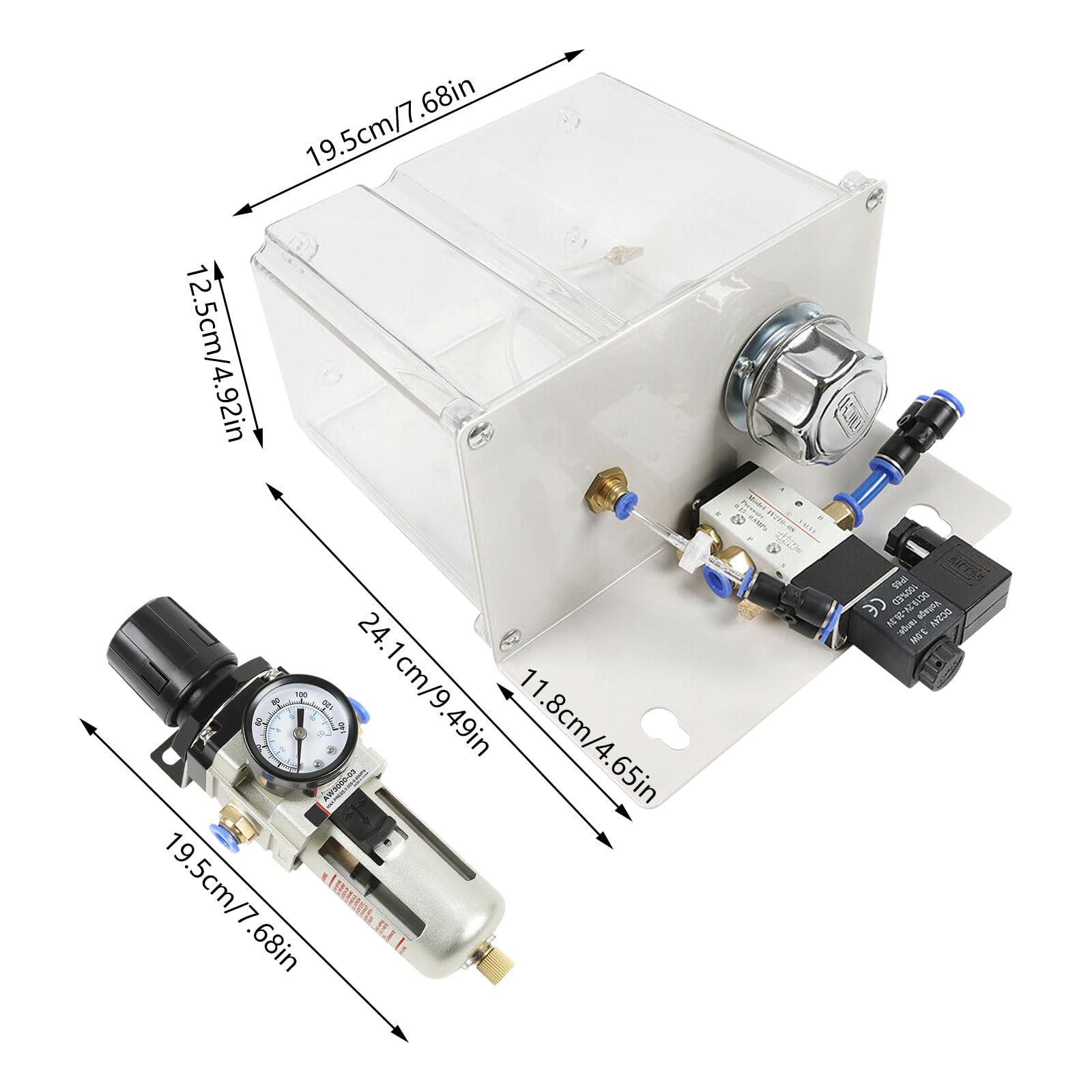 High-Performance Coolant Spray Pump System for CNC Lathe & Milling Machines - Large Capacity Self-Priming Cutting Coolant Sprayer for Water, Oil & Coolant - Ideal for Metalworking, Drilling & Industrial Cooling Applications
