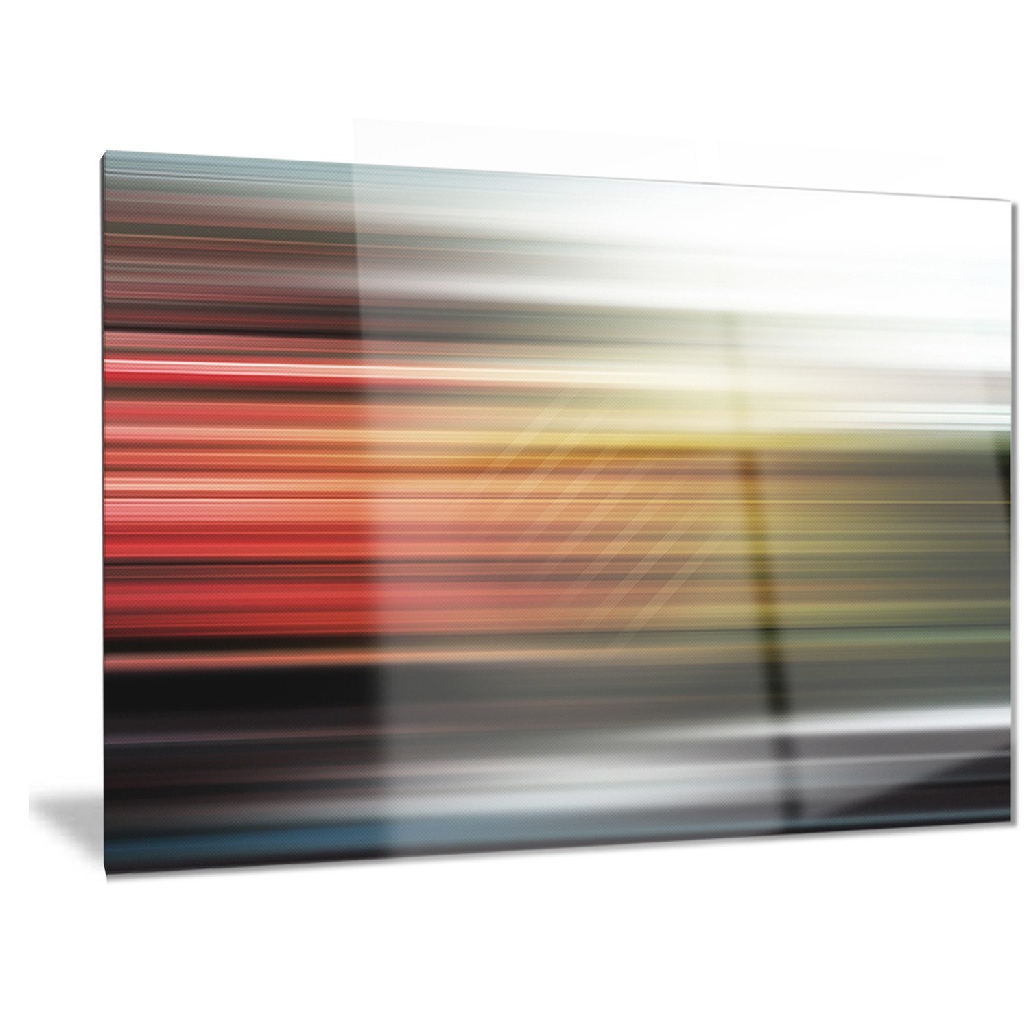 Designart Horizontal Lights - Modern Metal Wall Art for Living Room & Bedroom - 28x12 Inches - Contemporary Home Decor - MT6844
